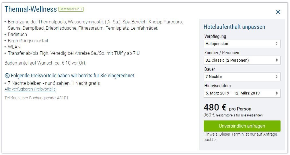 Hotel Savoia Thermae, ab 480 &euro; – 8 Tage Thermal-Wellness Urlaub in Abano Terme / Italien im 4* Hotel Savoia Thermae & Spa inkl. Halbpension & Benutzung der Thermalpools, Wassergymnastik (Di.-Sa.), Spa-Bereich, Kneipp-Parcours, Sauna, Dampfbad, Erlebnisdusche, Fitnessraum. Tennisplatz, Leihfahrr&auml;der