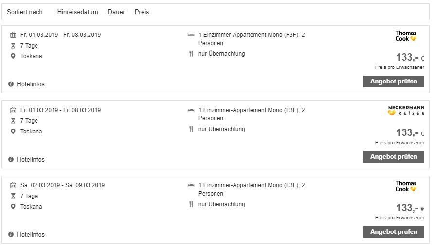 Residence Continental Resort, ab 133 &euro; – 7 Tage Toskana direkt am Meer im 4* Residence Continental Resort