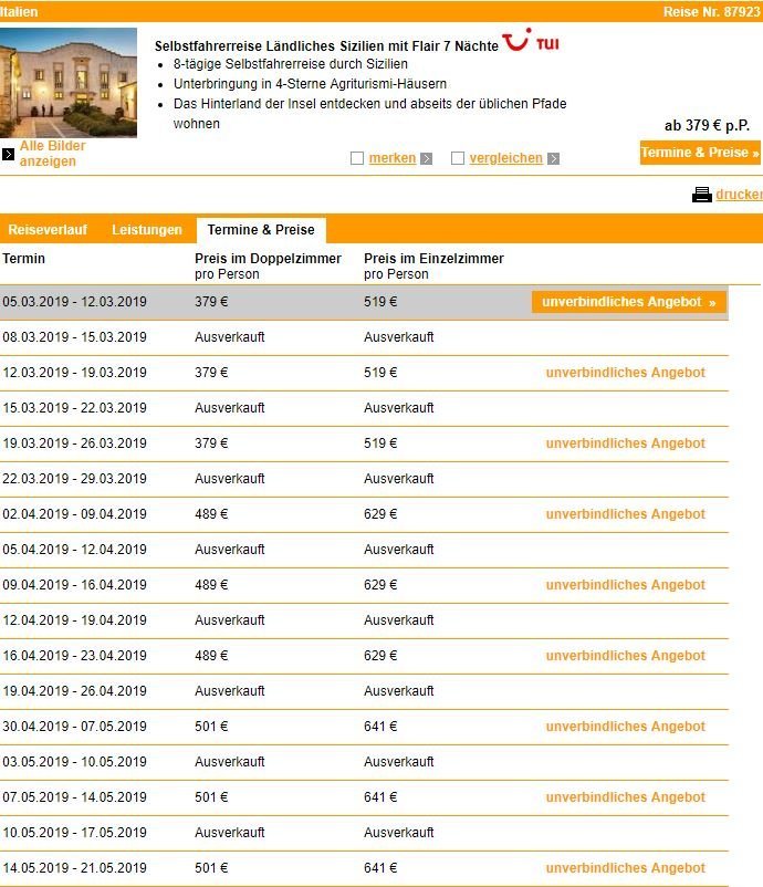 Barockst&auml;dte und Landpartie auf Sizilien, ab 1.380 &euro; –  8 Tage Rundreise &ndash; Barockst&auml;dte und Landpartie auf Sizilien inkl. Flug & Unterkunft
