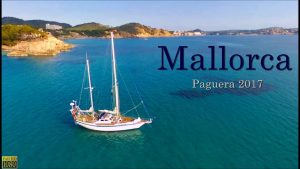 Paguera, Port Andratx, Mallorca, at its Best, Drone Flight Video over Beach, Ocean and Coast, 2017