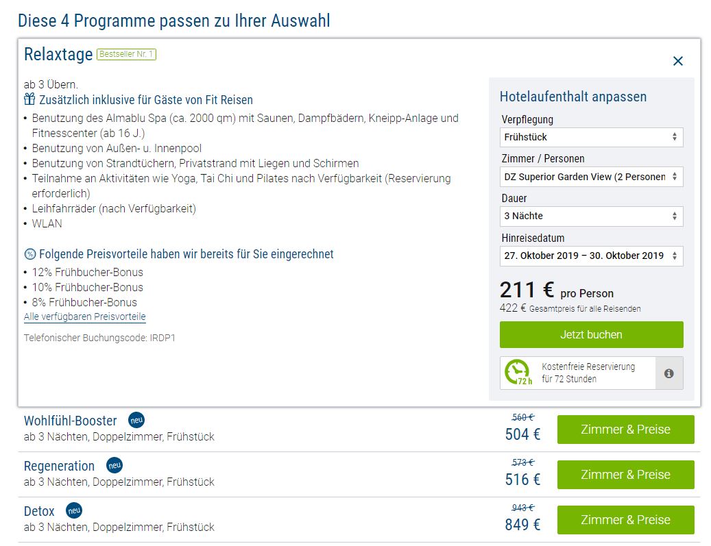 Almar Jesolo Resort, ab 211 &euro; – 4 Relaxtage im 5* Almar Jesolo Resort & Spa inkl. Fr&uuml;hst&uuml;ck, Superior Zimmer, Benutzung des 2000 qm Almablu Spa,  Privatstrand mit Liegen und Schirmen & Teilnahme an Aktivit&auml;ten wie Yoga, Tai Chi und Pilates