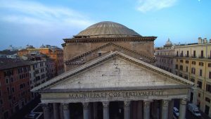 Rome, the Pantheon Aerial Tour (4k footage)