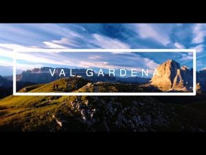 4K ALTO ADIGE / SOUTH TYROL / SÜDTIROL - GROEDEN / VAL GARDENA - DOLOMITES WITH DRONE