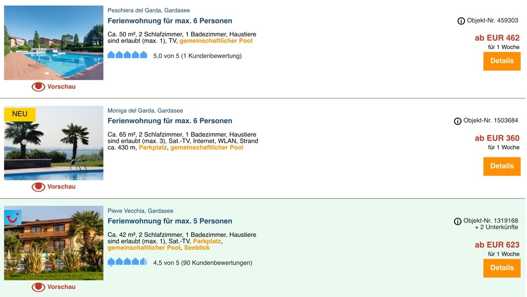 Ferienwohnungen mit Hund am Gardasee, ab 35 &euro; / Woche – Ferienwohnungen mit Hund am Gardasee