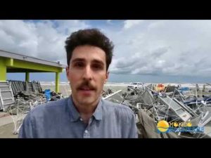 Stabilimento balneare distrutto da tromba d'aria