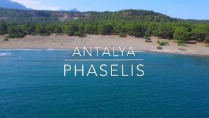 Phaselis Plaj Drone Görüntüsü | Antalya Kemer Çamyuva Phaselis