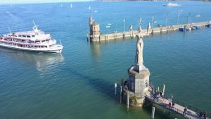 4K Konstanz am Bodensee  von oben (Drohne)