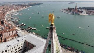 Venice island drone aerials in 4K Eintrittsgebühr, Venedig – Tagesgäste werden ab Mai für einen Stadtbesuch Eintrittsgebühr bezahlen