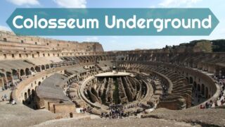 Colosseum Underground and Arena Floor (Dark Rome tour) in Rome, Italy antike Rom, Spaziergang durch das antike Rom