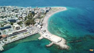 Rhodes Greece from above - New City, Old City and the Harbours - 4K White Dreams Resort, ab 541 € – 7 Tage Insel Rhodos / Griechenland im 4* White Dreams Resort ( Neueröffnung 2019 ) inkl. All Inclusive, Transfer und Flug