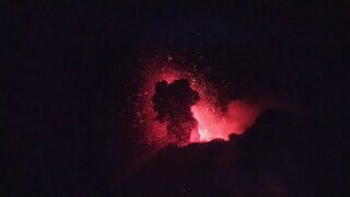 ETNA DIRETTA 5 - 19-07-2019 - NSEC , Impressionen vom Ausbruch des Ätna auf Sizilien am 19.7.2019
