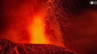 Etna Eruption - 19/7/2019 , Impressionen vom Ausbruch des Ätna auf Sizilien am 19.7.2019