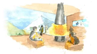 Expedition Base Camp - Indoor-Feuerstelle im TAUERN SPA Tauern SPA, ab 166 € – 1,2,3 oder 7 Tage Zell am See / Kaprun im 4,5* Tauern Spa inkl. Halbpension & 20.000 qm Spa Wellnessbereich und Glas Panaorama Pool