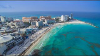 Cancun by Drone - Entire hotel zone aerial in 2K Now Natura Riviera Cancun, ab 1166 € – 7 oder 14 Tage Cancún / Mexiko im 5* Now Natura Riviera Cancun ( Neueröffnung 2019 ) inkl. All Inclusive , Transfer & Flügen