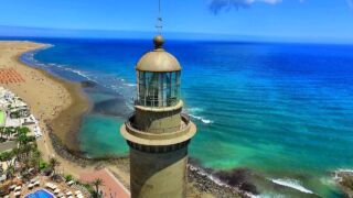 Gran Canaria, Playa del Inglés, Canary Islands by Drone TUI KIDS CLUB Family Resort Barrosa Garden, ab 825 € – 7 Tage Familienurlaub an der Costa del la Luz im 4* TUI KIDS CLUB Family Resort Barrosa Garden inkl. All Inclusive, Transfer und Flüge